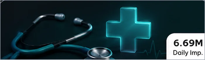 Healthcare banner ad inventory — 25.5M daily impressions